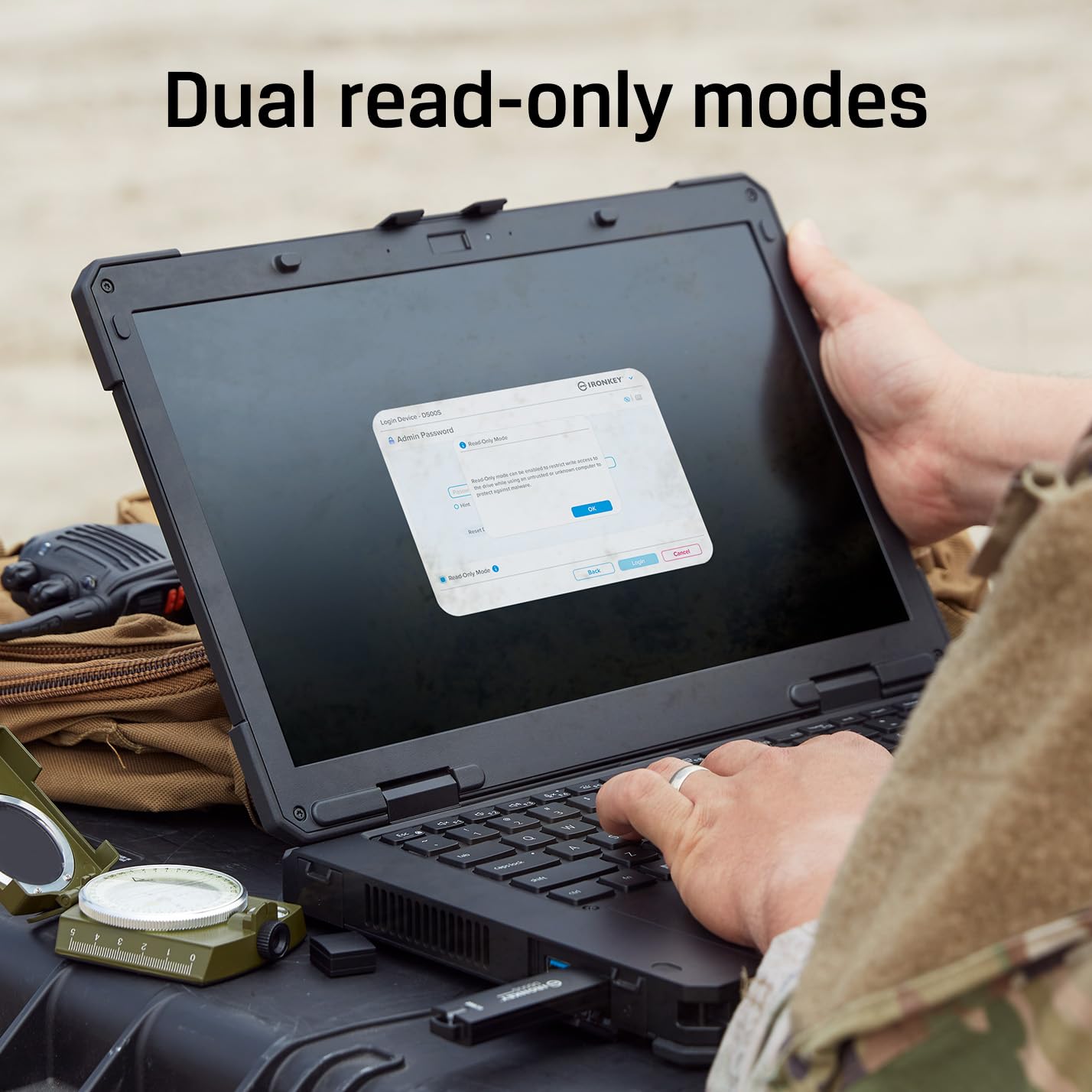 Kingston Kingston Ironkey D500S 512GB Encrypted Flash Drive with Dual Hidden Partition and FIPS 140-3 Level 3 Security Features - View 8 of 9