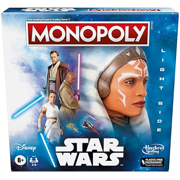 Hasbro Gaming Star Wars Monopoly Light Side Edition: Fun Family Board Game for Ages 8+ | 2-6 Players