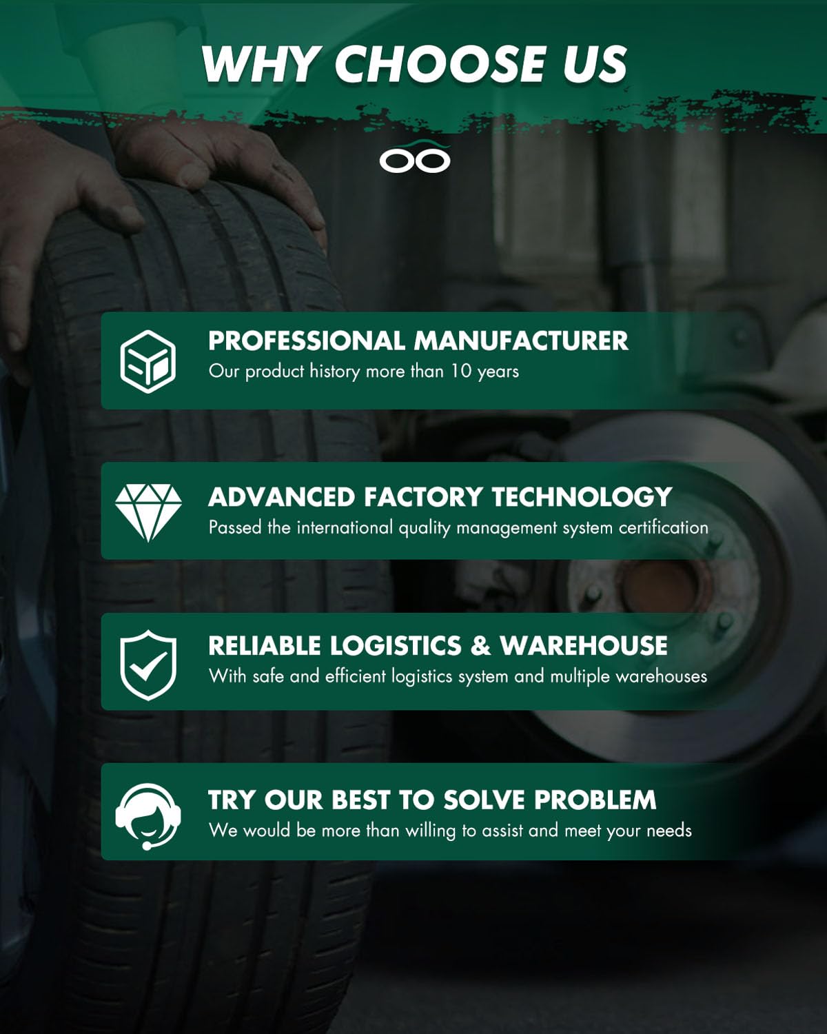 SCITOO SCITOO D784 Front Semi-Metal Brake Pads Set for Cadillac Chevy GMC Hummer High Performance Replacement - View 5 of 7