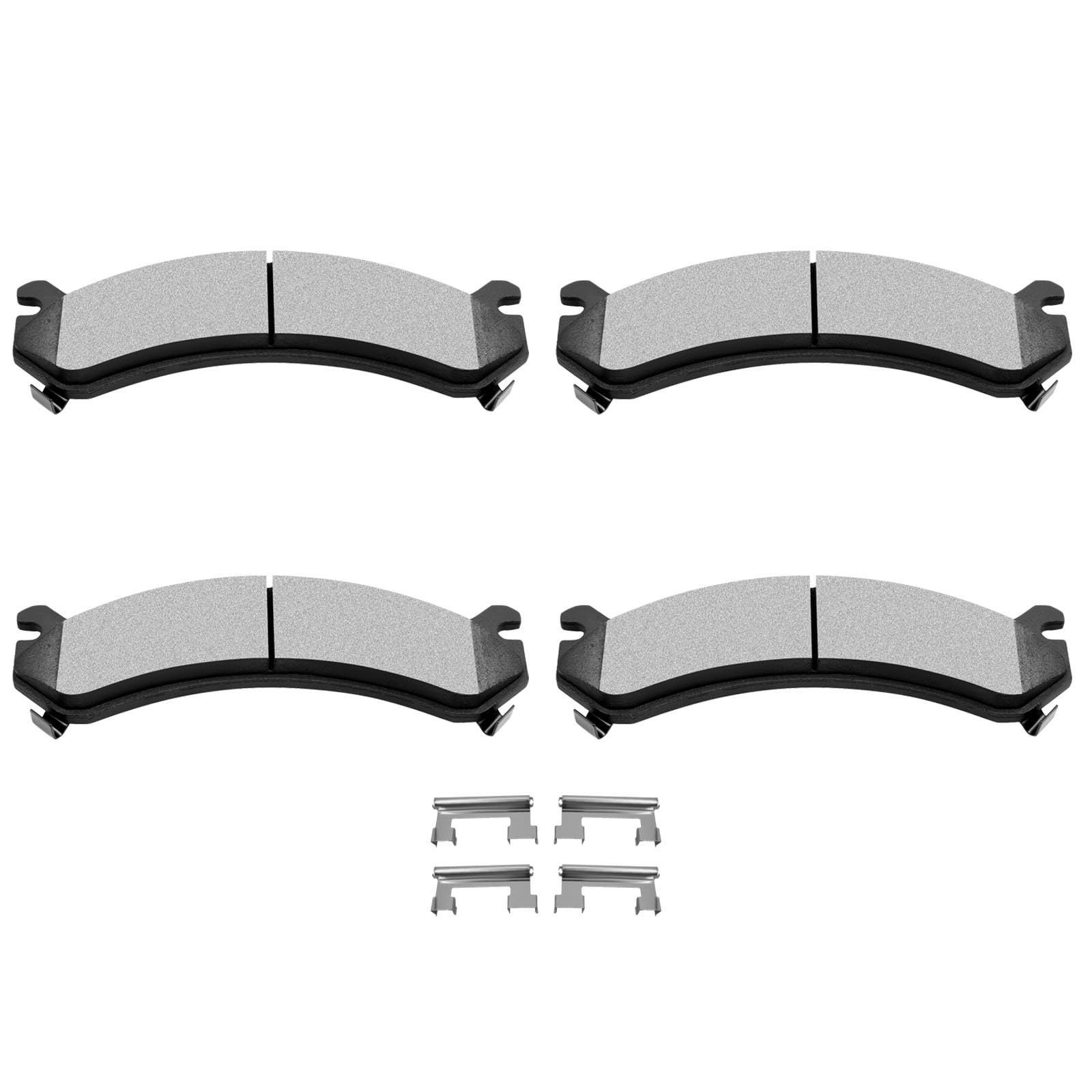 SCITOO SCITOO D784 Front Semi-Metal Brake Pads Set for Cadillac Chevy GMC Hummer High Performance Replacement