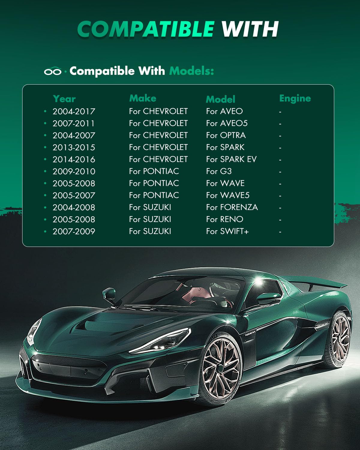 SCITOO SCITOO D1035 Front Ceramic Brake Pads for Chevy Aveo Optra Spark Pontiac G3 Suzuki Forenza Reno Swift - View 5 of 9