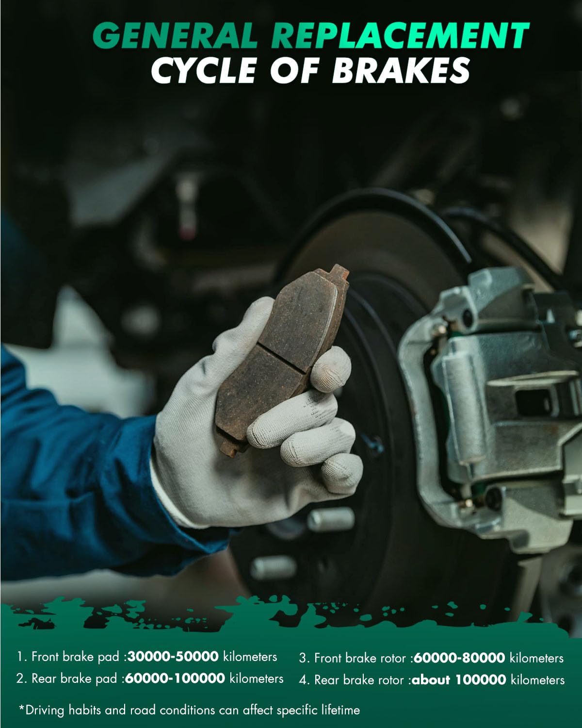 SCITOO SCITOO D1035 Front Ceramic Brake Pads for Chevy Aveo Optra Spark Pontiac G3 Suzuki Forenza Reno Swift - View 7 of 9