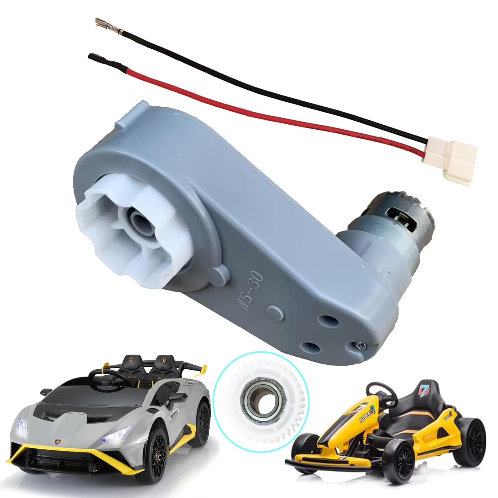 JIARUIXIN Kids Ride On Car SUV W5-30 Gearbox 775 24V Motor High Speed Replacement Parts for Electric Drift Toys