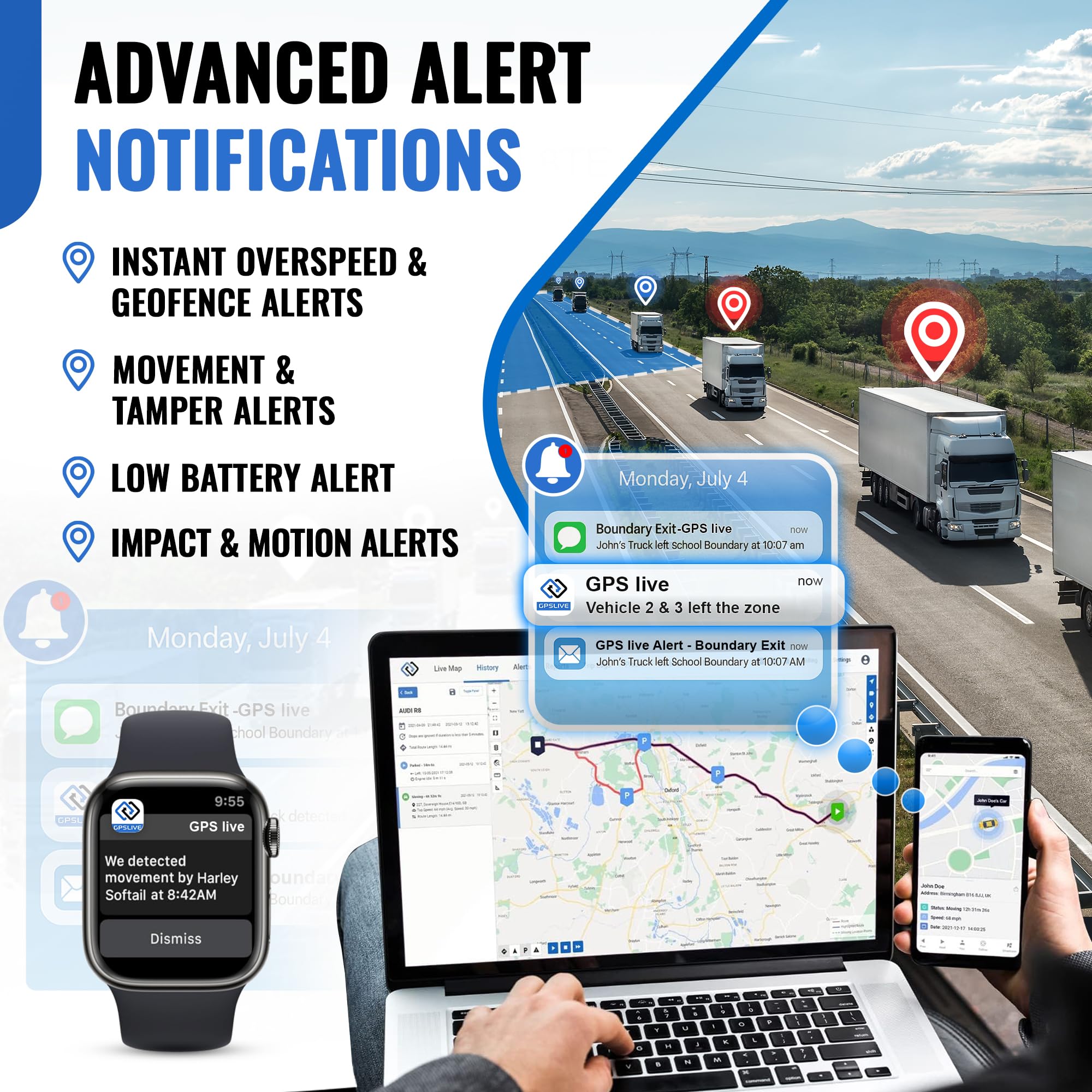 REWIRE SECURITY 104 PRO 4G Magnetic GPS Tracker Portable Vehicle Tracking Device with 90 Days Standby Time for Cars Trucks Vans and Trailers - View 4 of 7