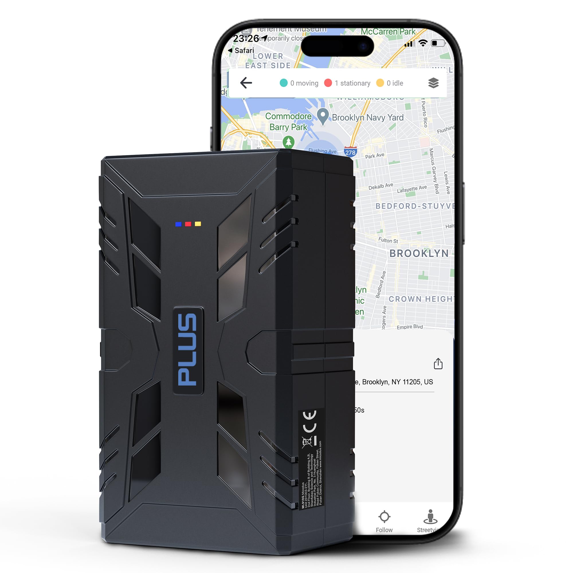 REWIRE SECURITY 104 PRO 4G Magnetic GPS Tracker Portable Vehicle Tracking Device with 90 Days Standby Time for Cars Trucks Vans and Trailers