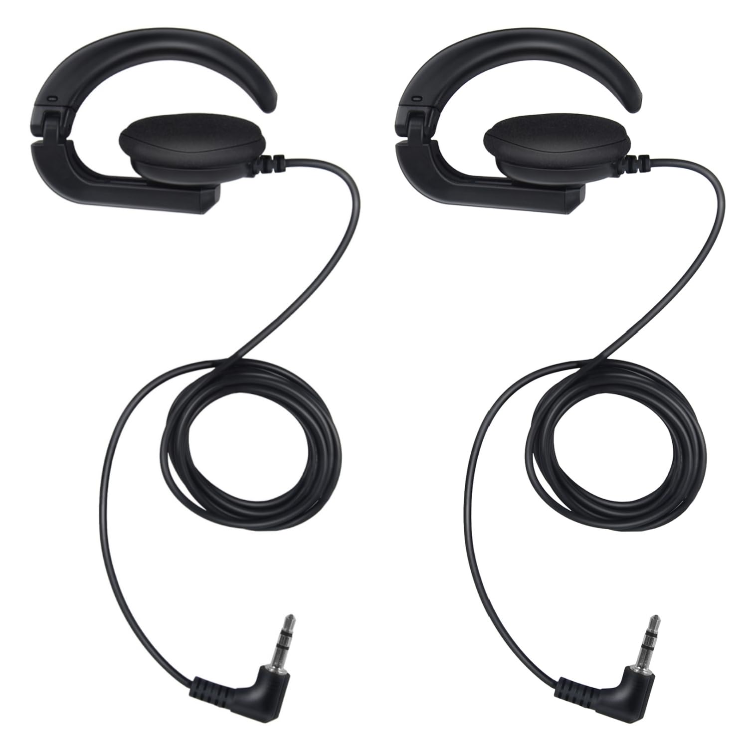 Pdflie Pdflie 3.5mm Wired Radio Earphone Receiver for Church Translation Conference Travel Headset Compatible with Eamax EX-100 EXD-101 ATG-100T 2Pack