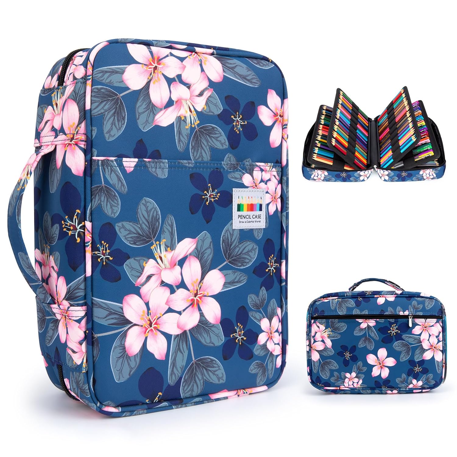 YOUSHARES 300 Slots Color Pencil Case Multilayer Organizer for Prismacolor Colored Pencils and Gel Pens in Magnolia Color