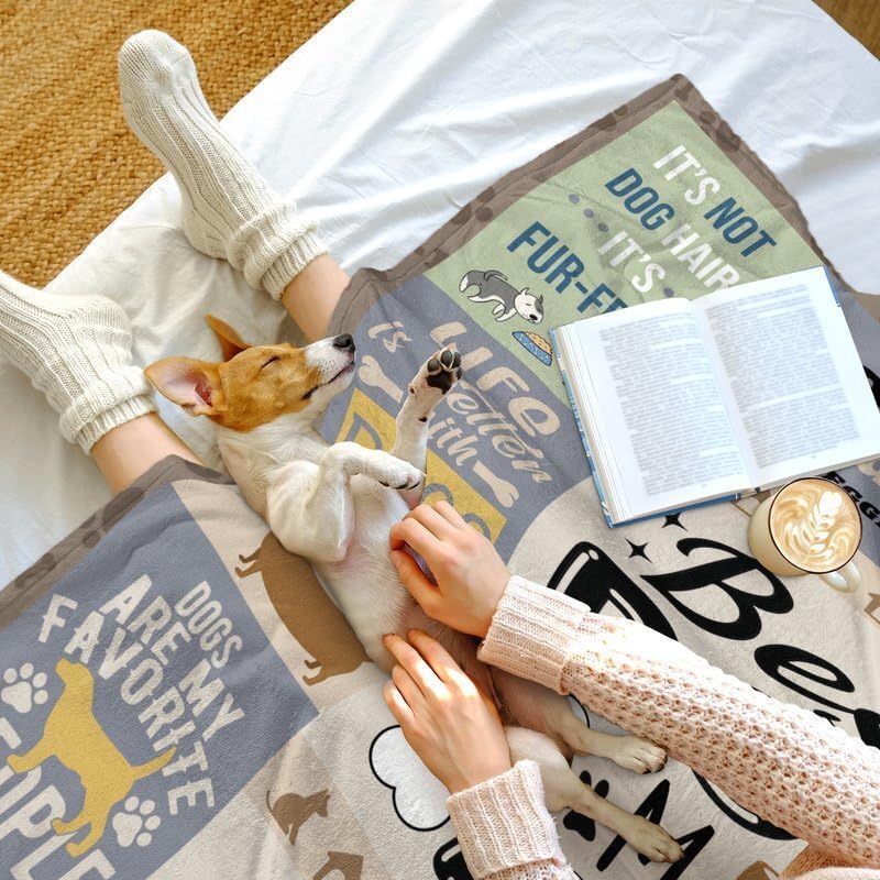 AJIIUSV AJIIUSV Dog Mom Blanket 60x80 Inch Perfect Gift for Dog Lovers Women Ideal for Mothers Day Christmas and Thanksgiving - View 6 of 8