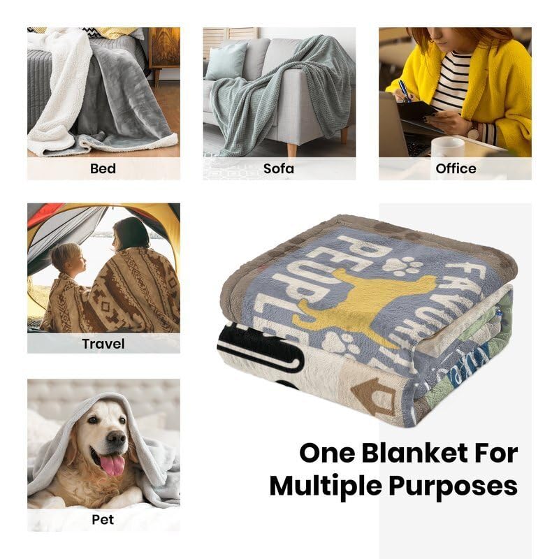 AJIIUSV AJIIUSV Dog Mom Blanket 60x80 Inch Perfect Gift for Dog Lovers Women Ideal for Mothers Day Christmas and Thanksgiving - View 8 of 8