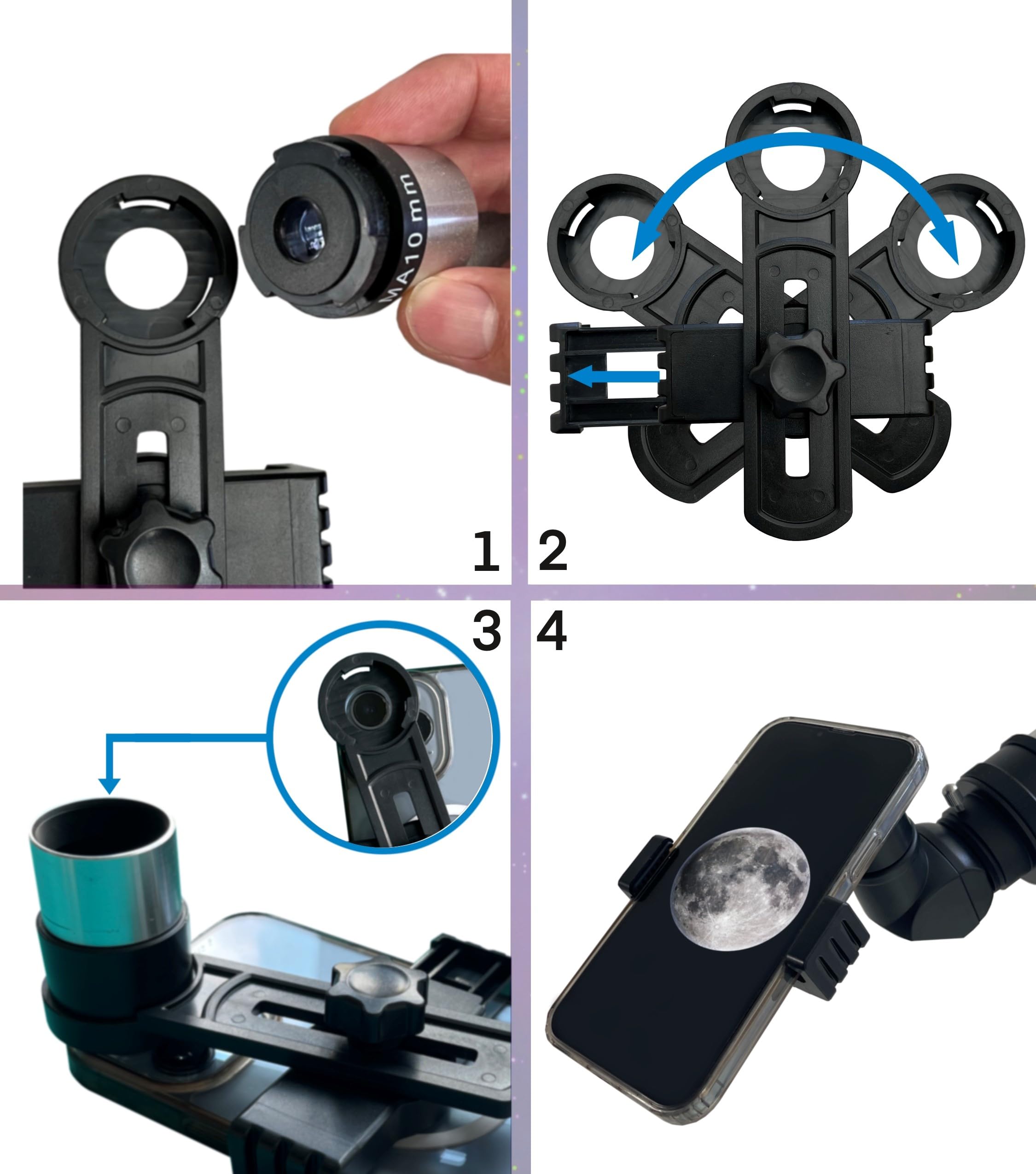 Spectrum Optical Instruments SpectrumOI Telescope for Kids and Adults Premium 70mm Refractor with Carry Bag and Phone Holder Ideal for Astronomy Gifts - View 7 of 7