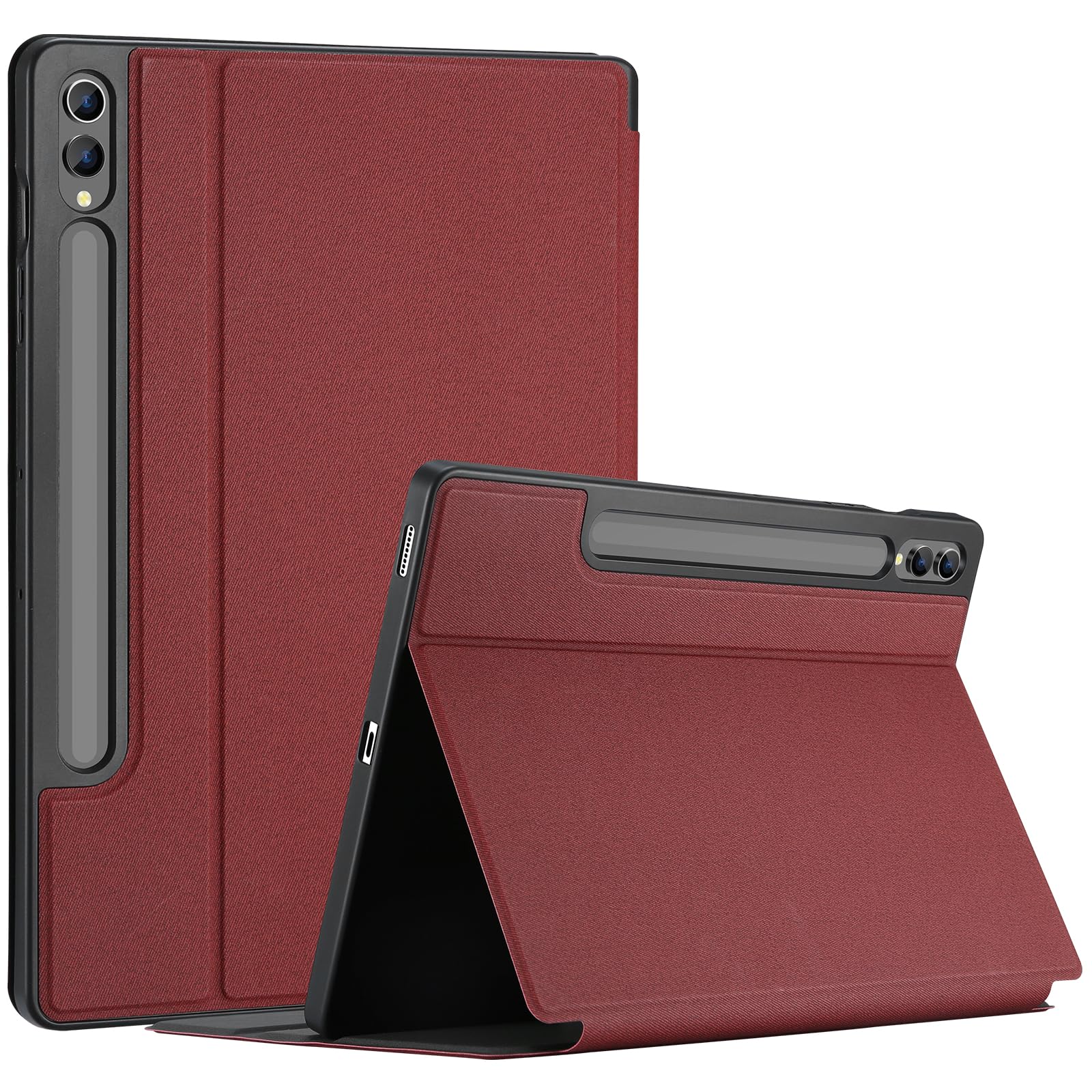 ProCase ProCase Smart Case for Galaxy Tab S9 FE Plus 12.4 Inch Slim Stand Protective Folio Cover with S Pen Holder Red 2023