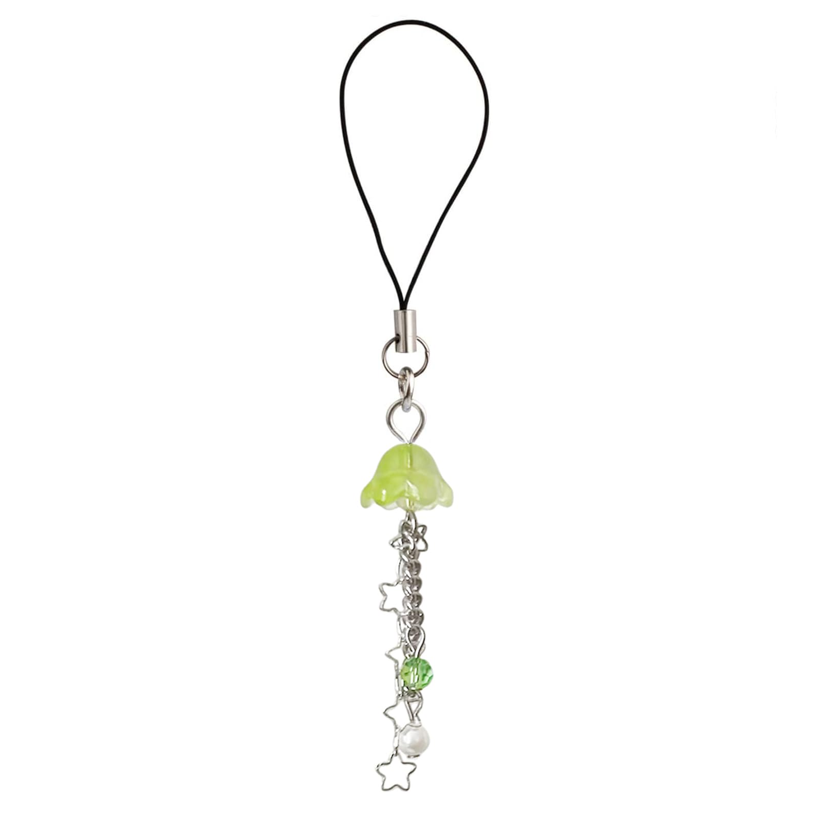Agromusk Agromusk Jellyfish Phone Charm Y2K Beaded Phone Strap Cute Aesthetic Cell Phone Accessories Chain for Women Green