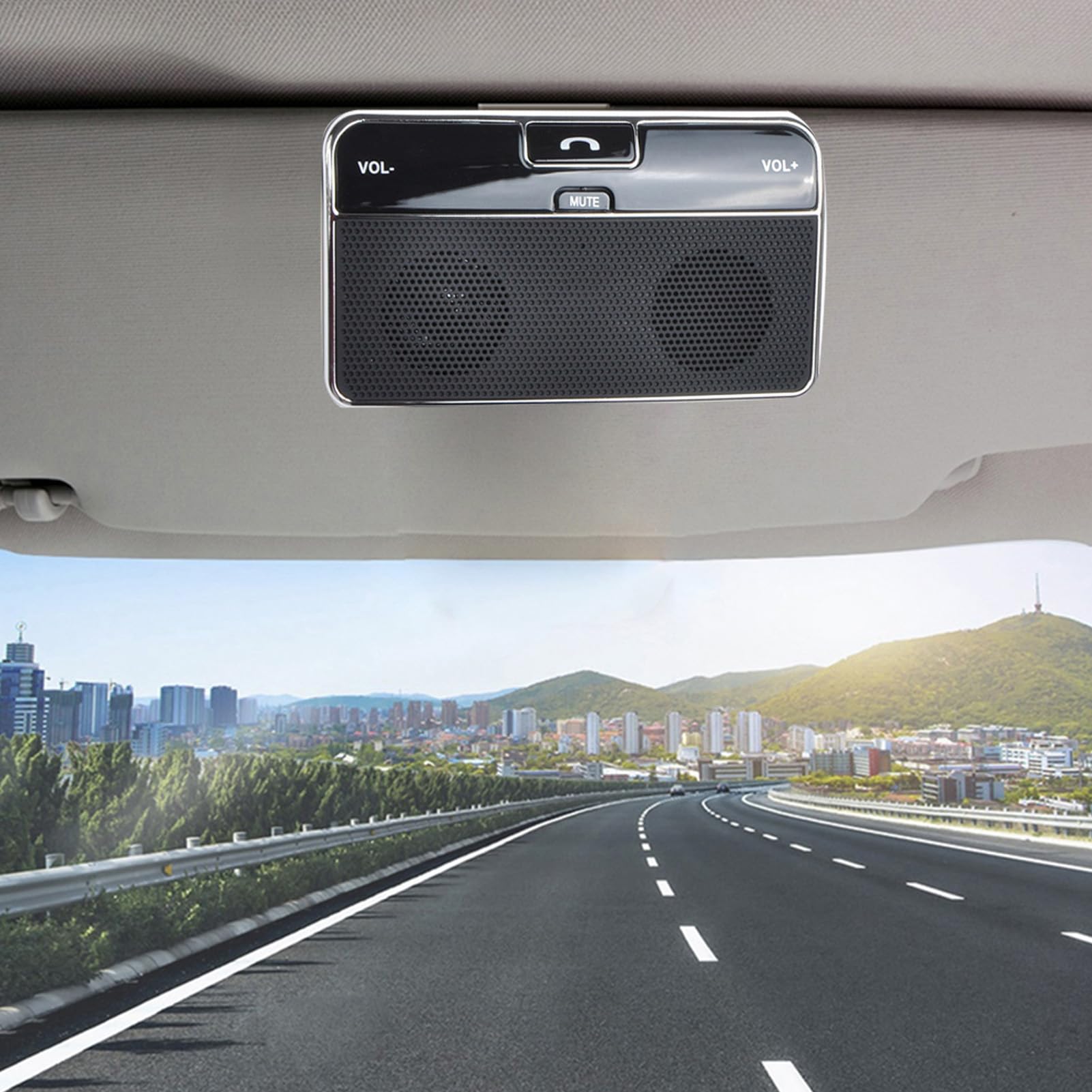 Yoidesu Handsfree Speaker for Cars Bluetooth 4.0 Auto Reconnect Dual Phone Connection Car Kit Receiver with Visor Clip - View 2 of 9