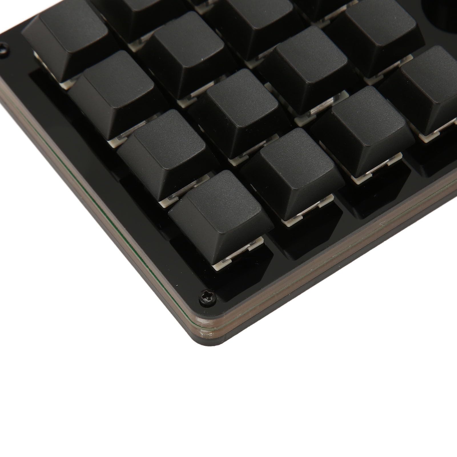 GOWENIC Mini Macro Keypad 16 Keys One Handed Programmable Keyboard with 3 Knobs Portable USB Wired Keypad for Gaming Office and Media - View 8 of 9