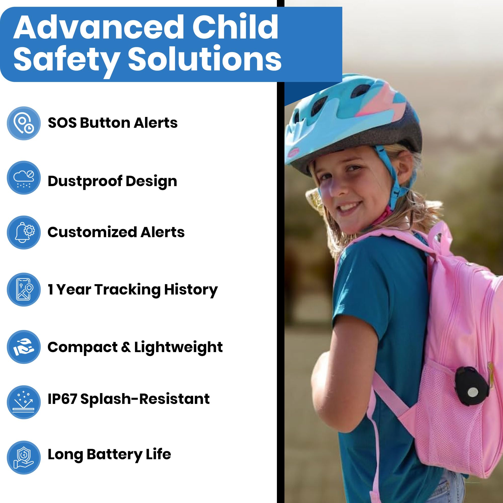 Seculife Seculife Kids Elderly SOS GPS Tracker with SOS Button Speakerphone Real Time Tracking Safety Device for Kids Seniors Adults Easy to Use App - View 3 of 8