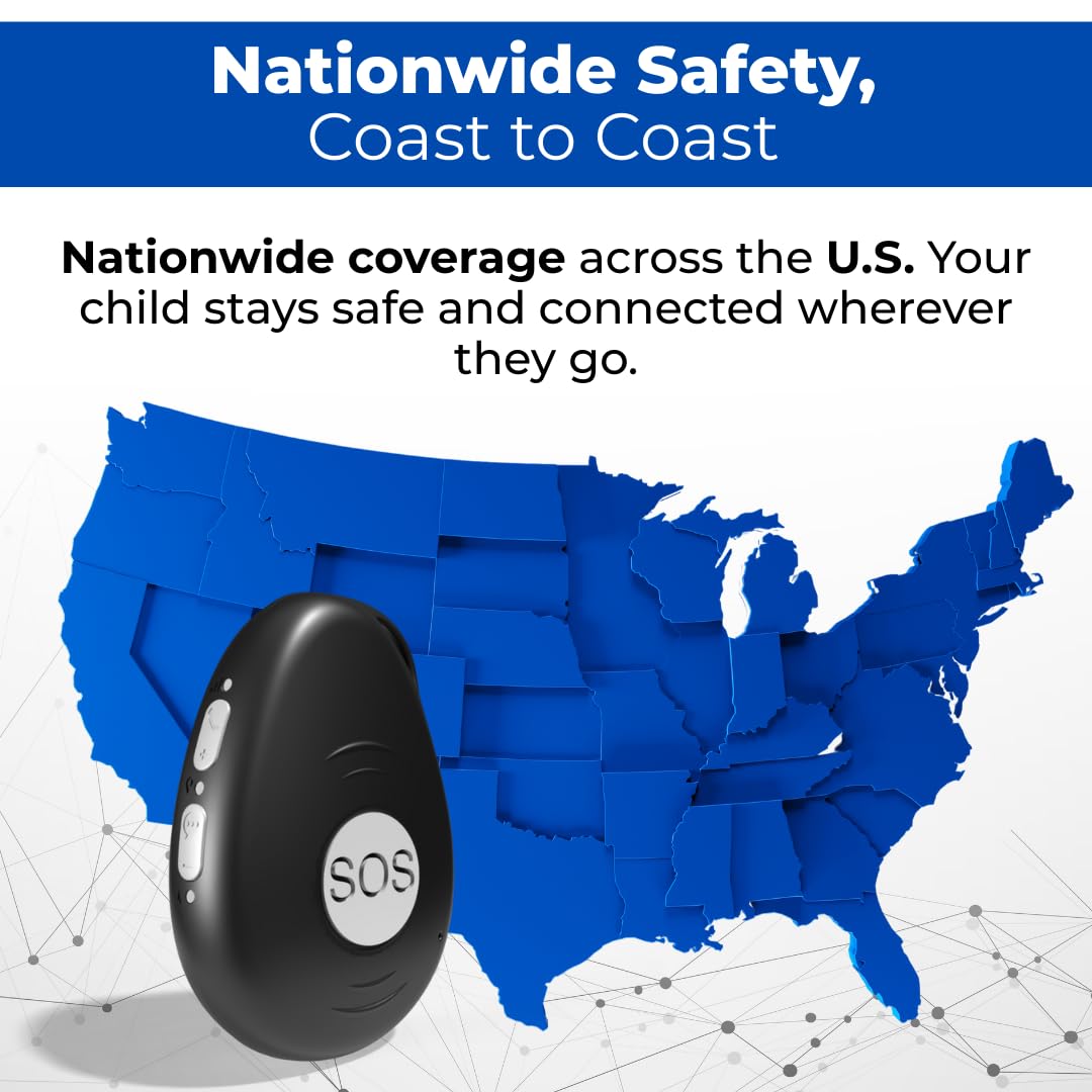 Seculife Seculife Kids Elderly SOS GPS Tracker with SOS Button Speakerphone Real Time Tracking Safety Device for Kids Seniors Adults Easy to Use App - View 8 of 8