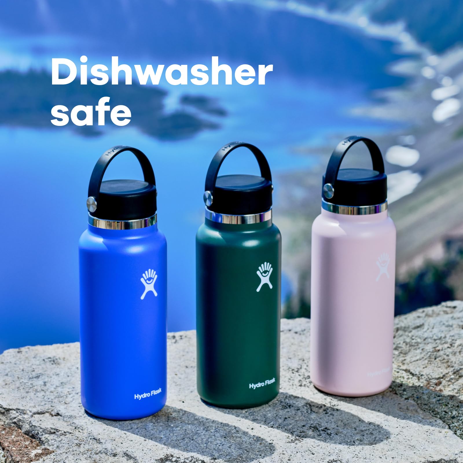 Hydro Flask Hydro Flask Wide Flex Cap Cascade 32 Oz Durable Water Bottle for Hydration on the Go - View 5 of 8