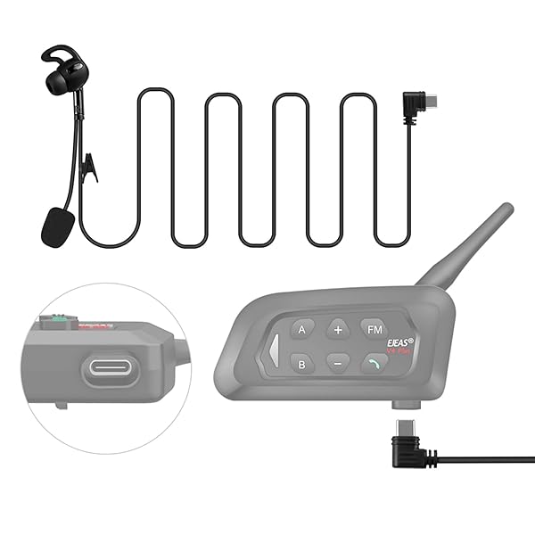 GaiRen GaiRen USB Type C Right Ear Referee Earphone Headset Earhook Earpiece for V6 V4 Soccer Football Coach Intercom Radio - View 3 of 6