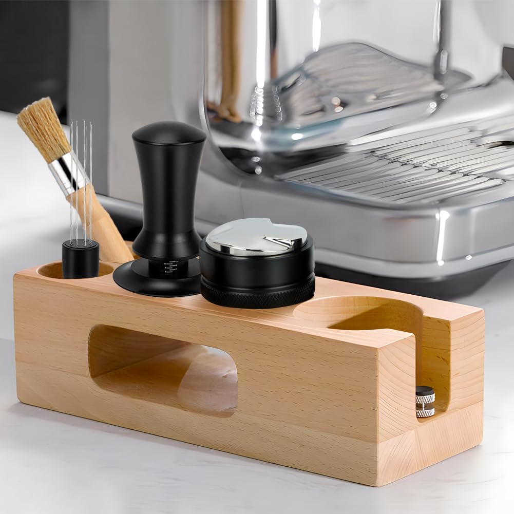 Y-Step Y-Step 5 Pack Espresso Tamper Set with Distributor Stirrer Tamping Station and Clean Brush for Coffee Bar 51mm Espresso Tools - View 9 of 9