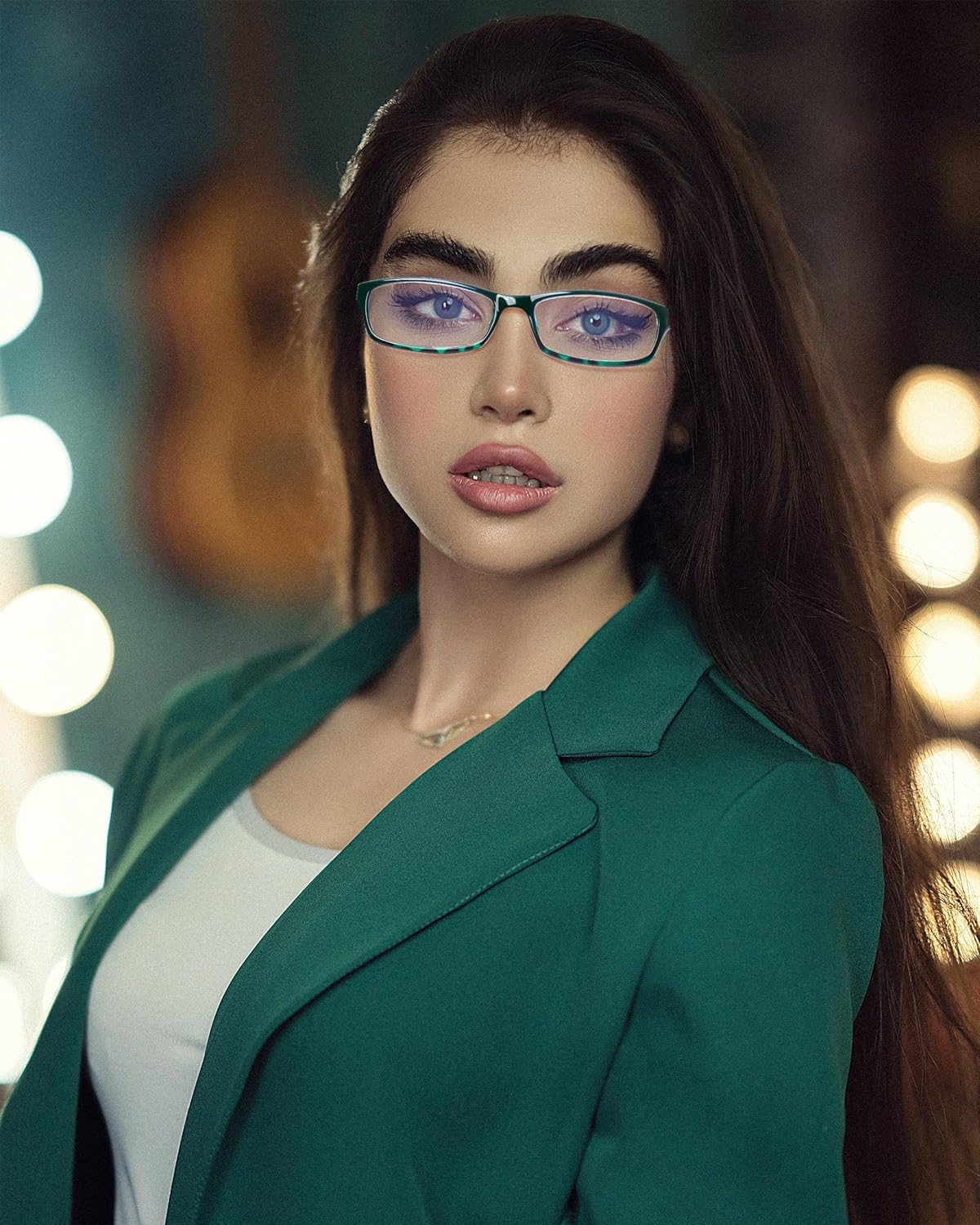 Henotin Henotin 5-Pack Blue Light Blocking Reading Glasses for Men and Women Anti Eyestrain Mix Color C2 1.00 Diopters - View 6 of 8