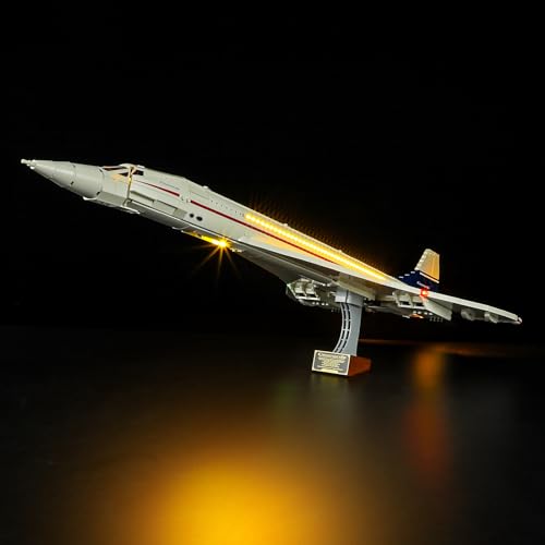 BRIKSMAX BRIKSMAX Lighting Kit for Concorde Compatible with Lego 10318 Enhance Your Building Experience No Lego Set Included - View 4 of 11