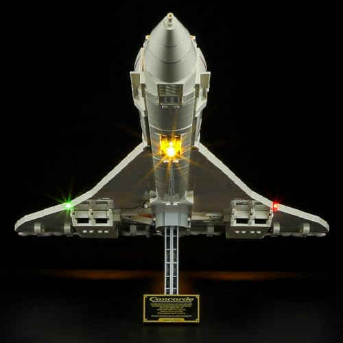 BRIKSMAX BRIKSMAX Lighting Kit for Concorde Compatible with Lego 10318 Enhance Your Building Experience No Lego Set Included - View 6 of 11