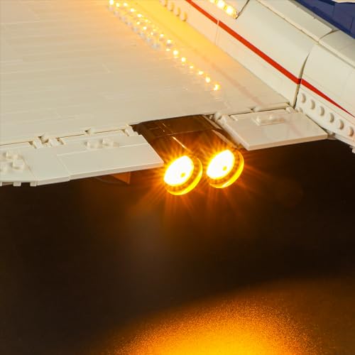 BRIKSMAX BRIKSMAX Lighting Kit for Concorde Compatible with Lego 10318 Enhance Your Building Experience No Lego Set Included - View 9 of 11