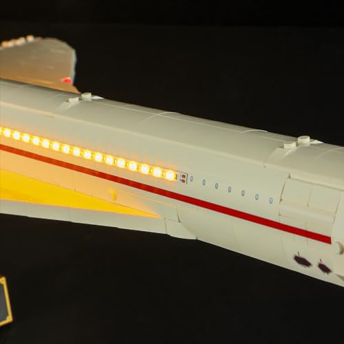 BRIKSMAX BRIKSMAX Lighting Kit for Concorde Compatible with Lego 10318 Enhance Your Building Experience No Lego Set Included - View 11 of 11