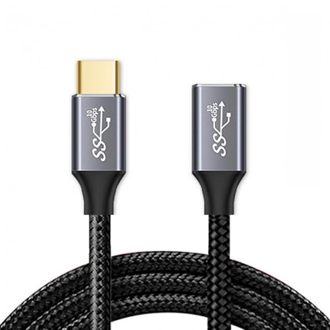 CY CY Cable USB-C 3.1 Male to Female Extension Data Cable 10Gbps 100W Compatible with iPhone 15 and Laptops 20cm Length - View 2 of 9