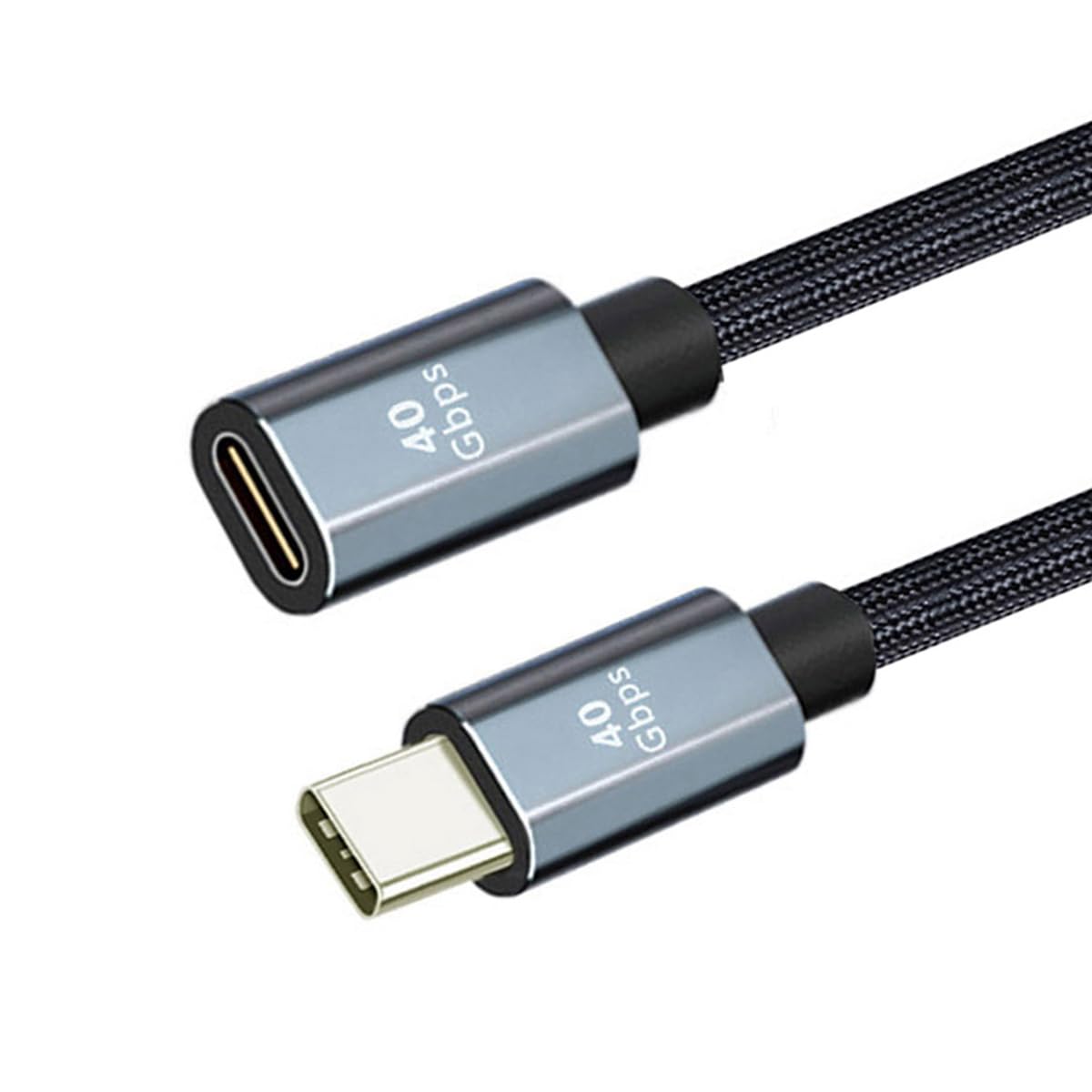 CY CY Cable Left Right Angled USB C 3.1 Male to Female Extension Data Cable 10Gbps 100W Compatible with iPhone 15 Laptop 20cm