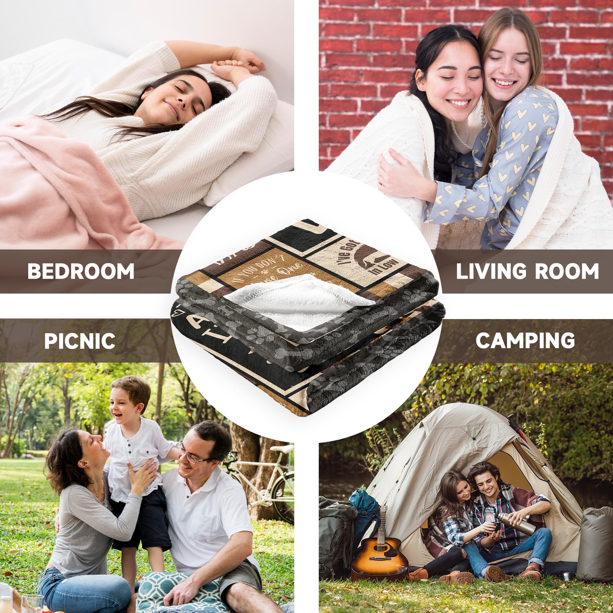 HSEFURNI HSEFURNI Dachshund Blanket Perfect Gift for Dachshund Lovers Cozy Throw for Women 60x50 Inches Ideal Dachshund Decor - View 7 of 7