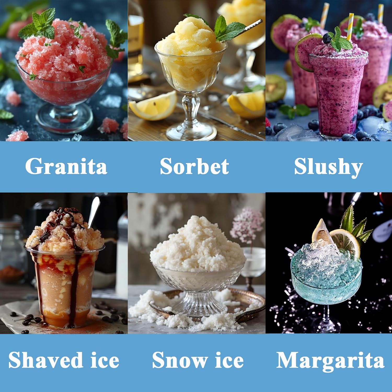 FORTHEAL Shaved Ice Attachment for Kitchen Aid Stand Mixer with 8 Ice Molds Perfect for Snow Cones and Shaved Ice Making - View 2 of 7