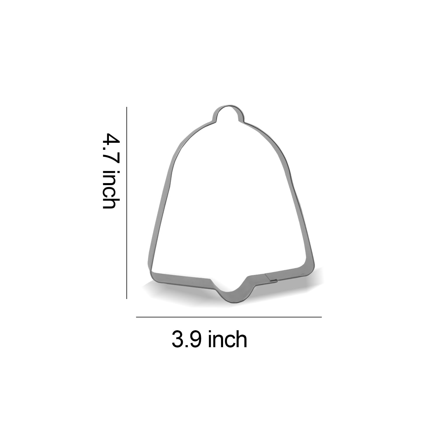 Keewah Keewah Christmas Bell Cookie Cutter 47 Inch Stainless Steel for Holiday Baking and Festive Treats - View 2 of 2