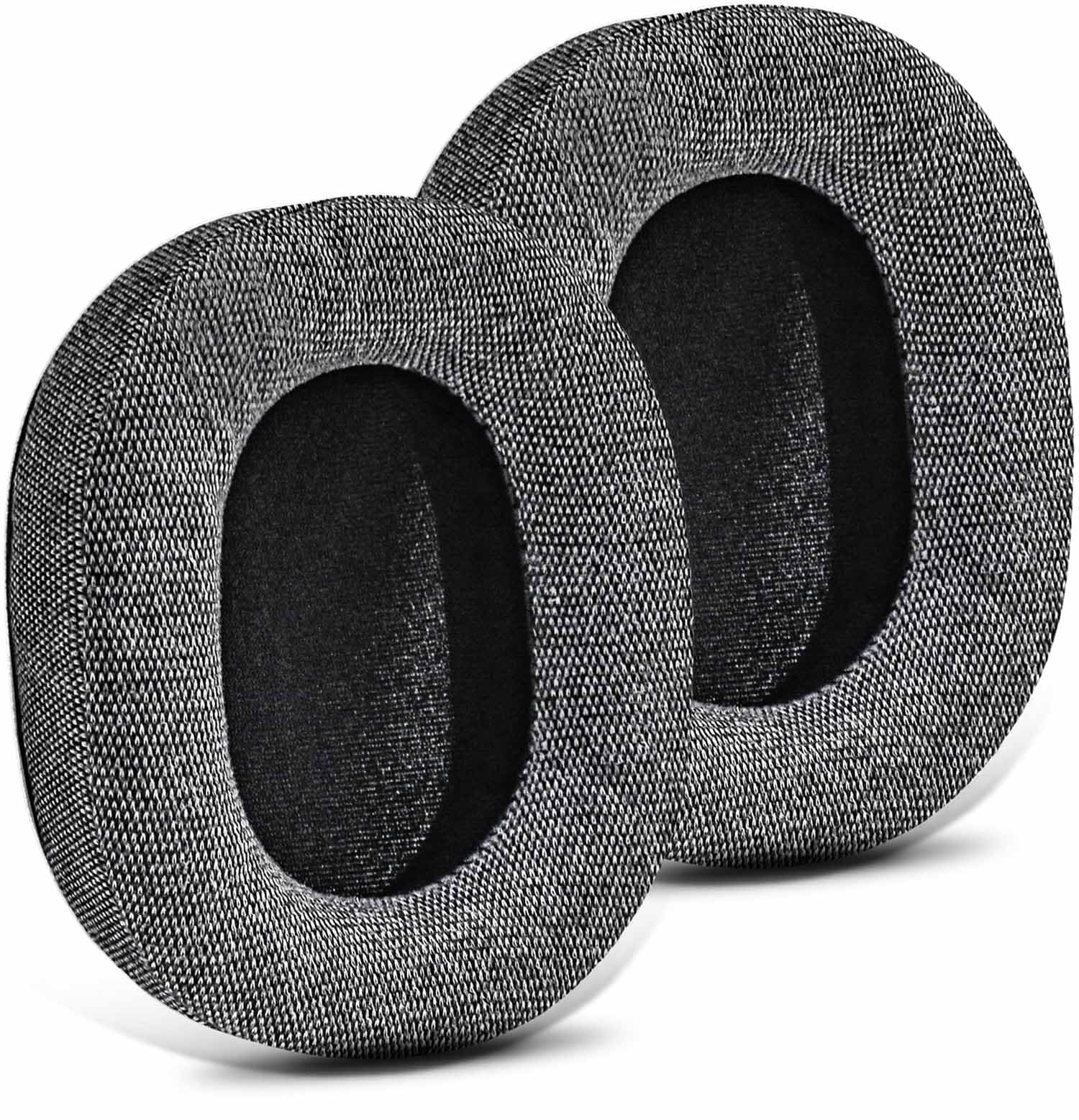 TRANSTEK TRANSTEK Earpads Ear Cushion for Arctis Pro 7 5 3 1 9X 7X 7P RIG 800 Series ATH M50X M40X MDR 7506 V6 Thicker Memory Foam Grey Fabric