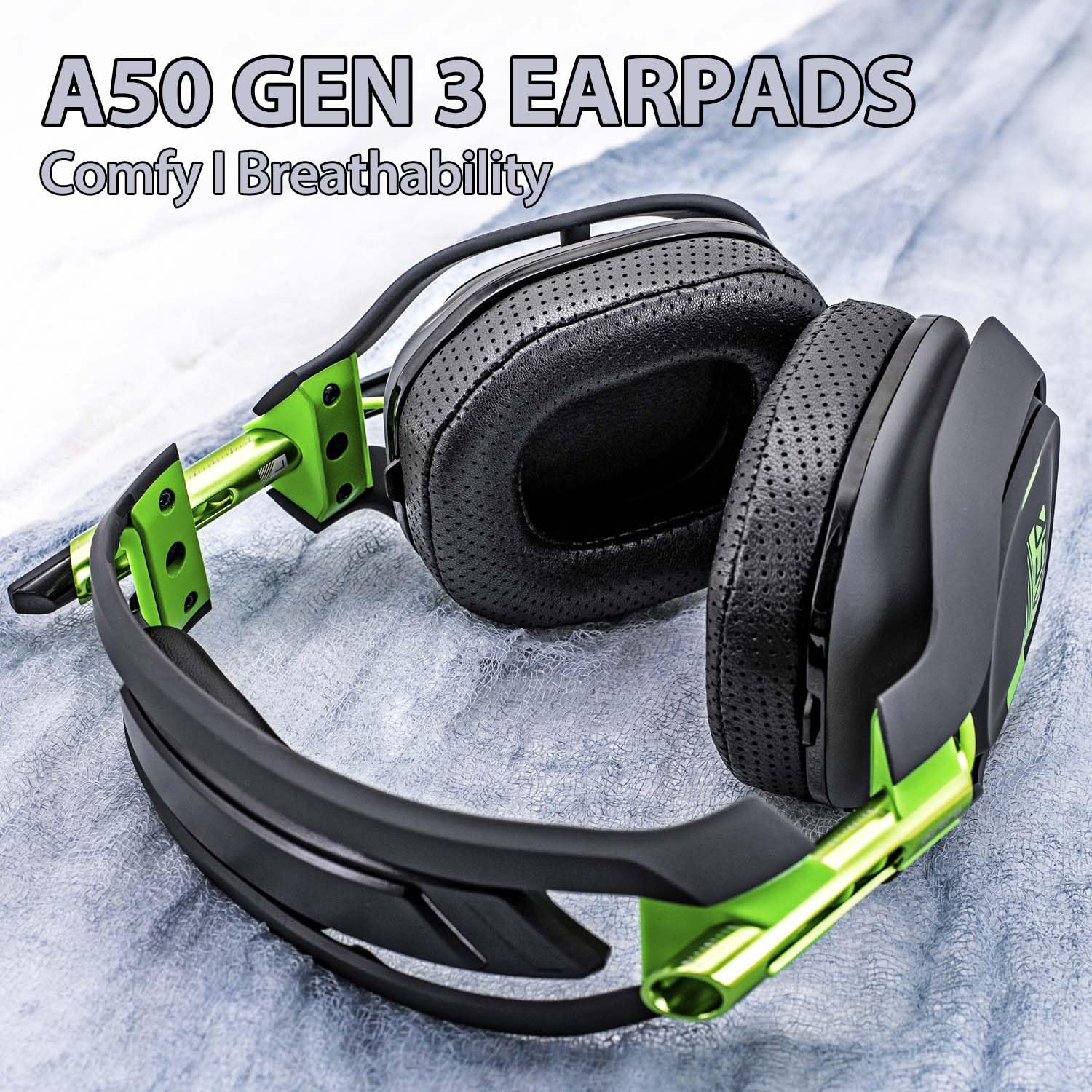 TRANSTEK A50 GEN 3 Earpads Replacement Ear Cushions Compatible with Astro A50 GEN 3 Headset Sheepskin Leather Breathable Hole Accessories - View 4 of 7