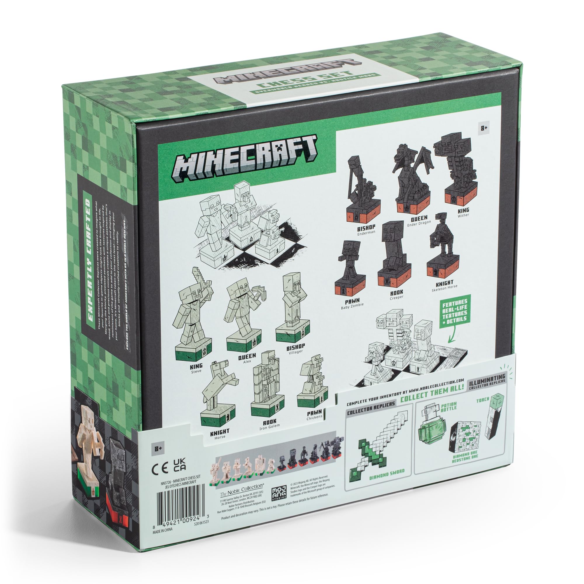 The Noble Collection The Noble Collection Minecraft Chess Set for Fans and Collectors Perfect Gift for Gamers - View 9 of 9