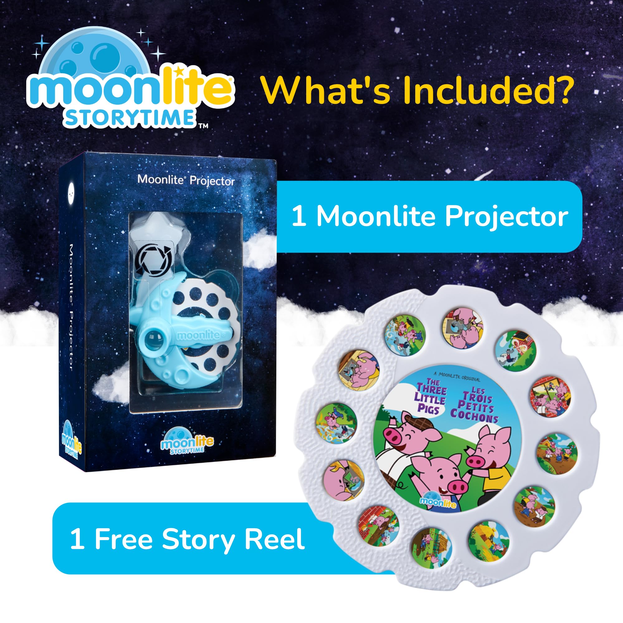 Moonlite Moonlite Storytime Projector for Kids Immersive Reading Experience Smartphone Compatible Interactive Learning Fun - View 5 of 7
