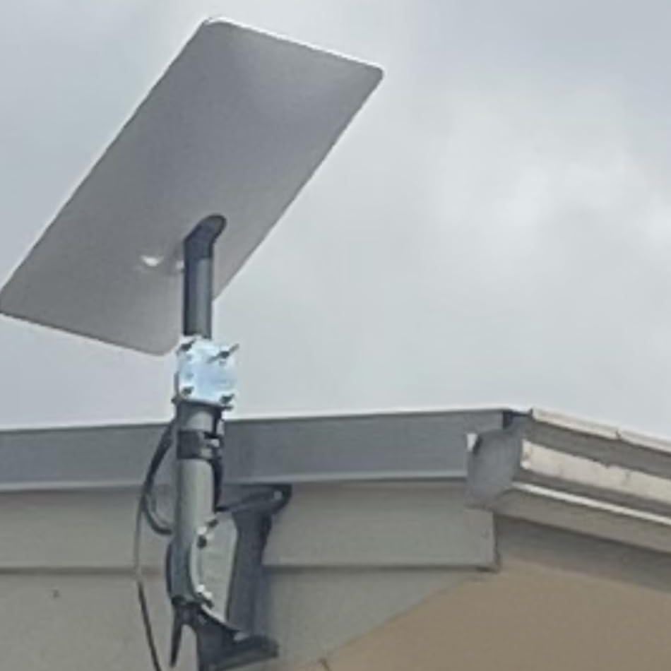 KINEEPLE KINEEPLE Universal Antenna Pole Mount Bracket for Starlink and Antennas with U-Bolts for 1 to 2 Inch OD Pipes Mounting Kit - View 7 of 7