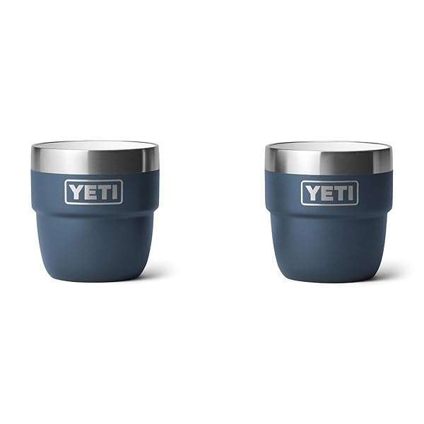 YETI YETI Rambler 4 oz Stackable Stainless Steel Espresso Cups - Vacuum Insulated, 2 Pack in Navy