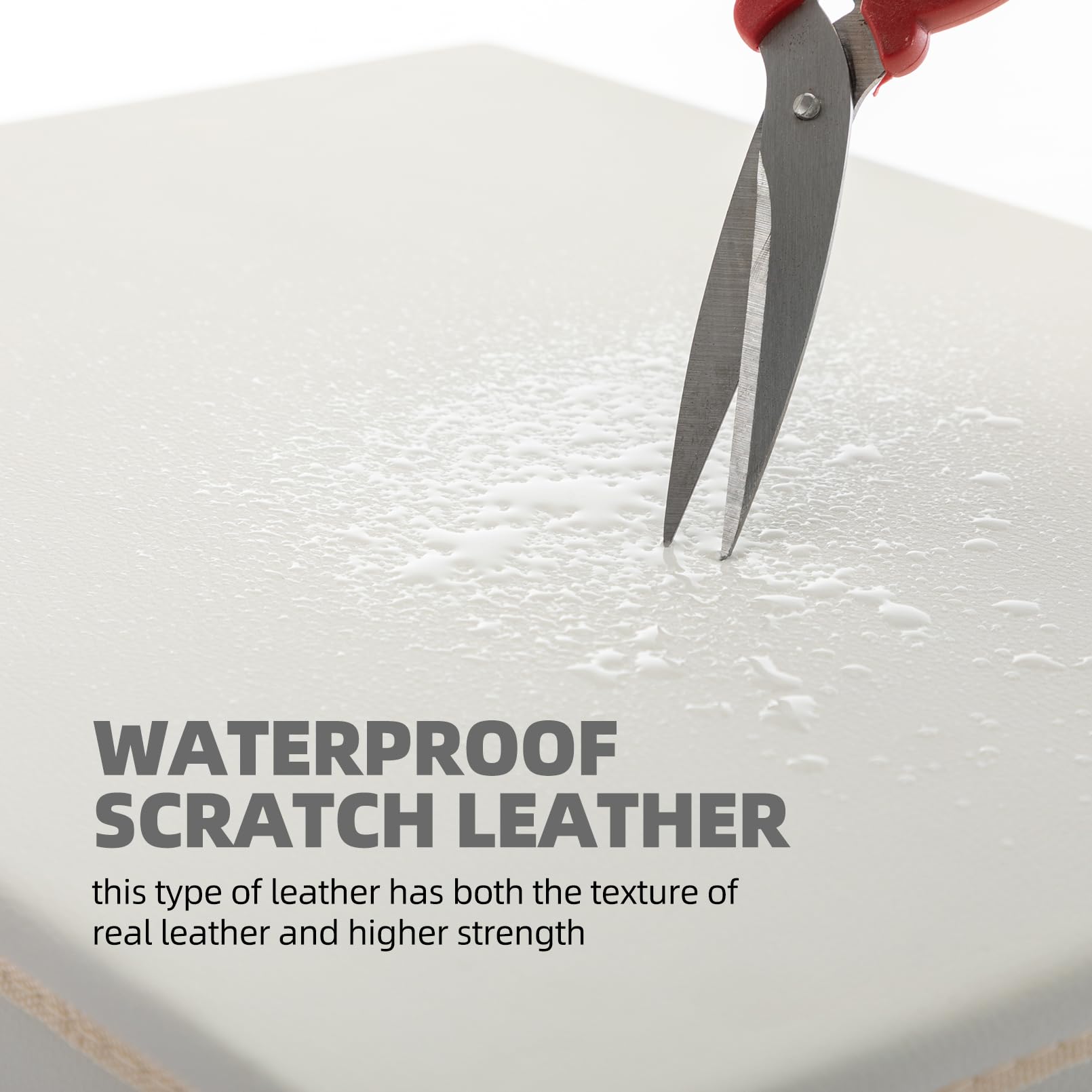 NUROMY NUROMY Cat House Indoor Condo with Scratch Pad and Leather Bed Side Table for Living Room and Bedroom Decoration White - View 7 of 7