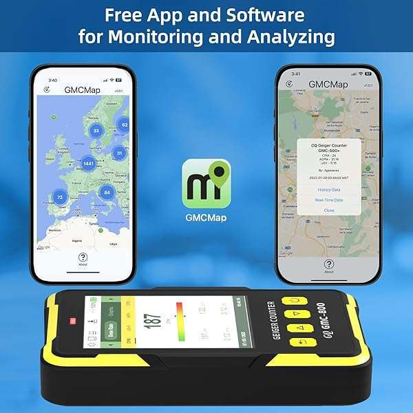 GQ Buy GQ GMC-800 Geiger Counter: USA-Made Nuclear Radiation Detector with LCD, 5 Alarms & Data Sharing - View 10 of 10