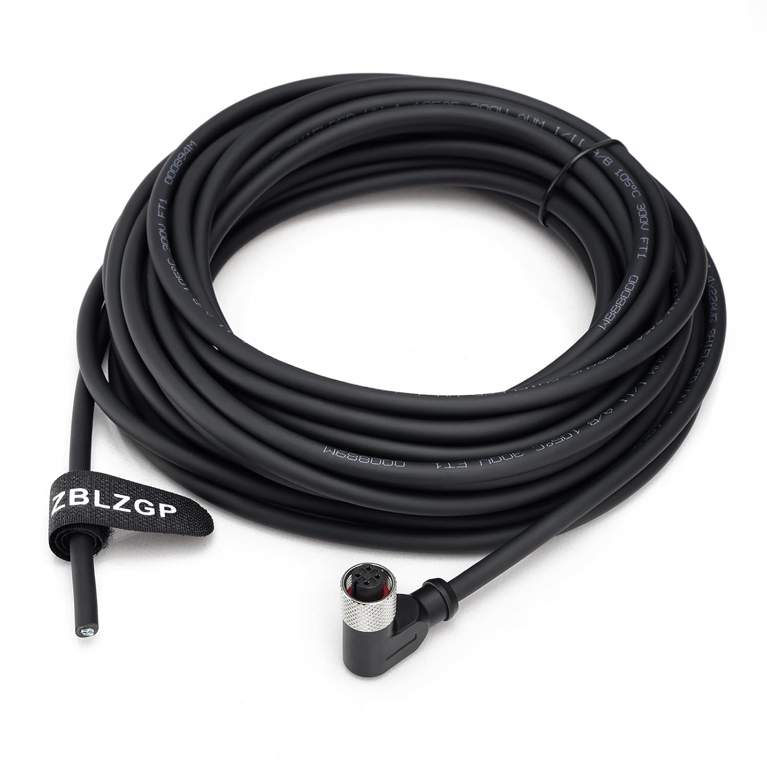 ZBLZGP ZBLZGP M12 4 Pin Male Female Actuator Sensor Signal Cable Elbow 10M 32.8FT - View 2 of 9