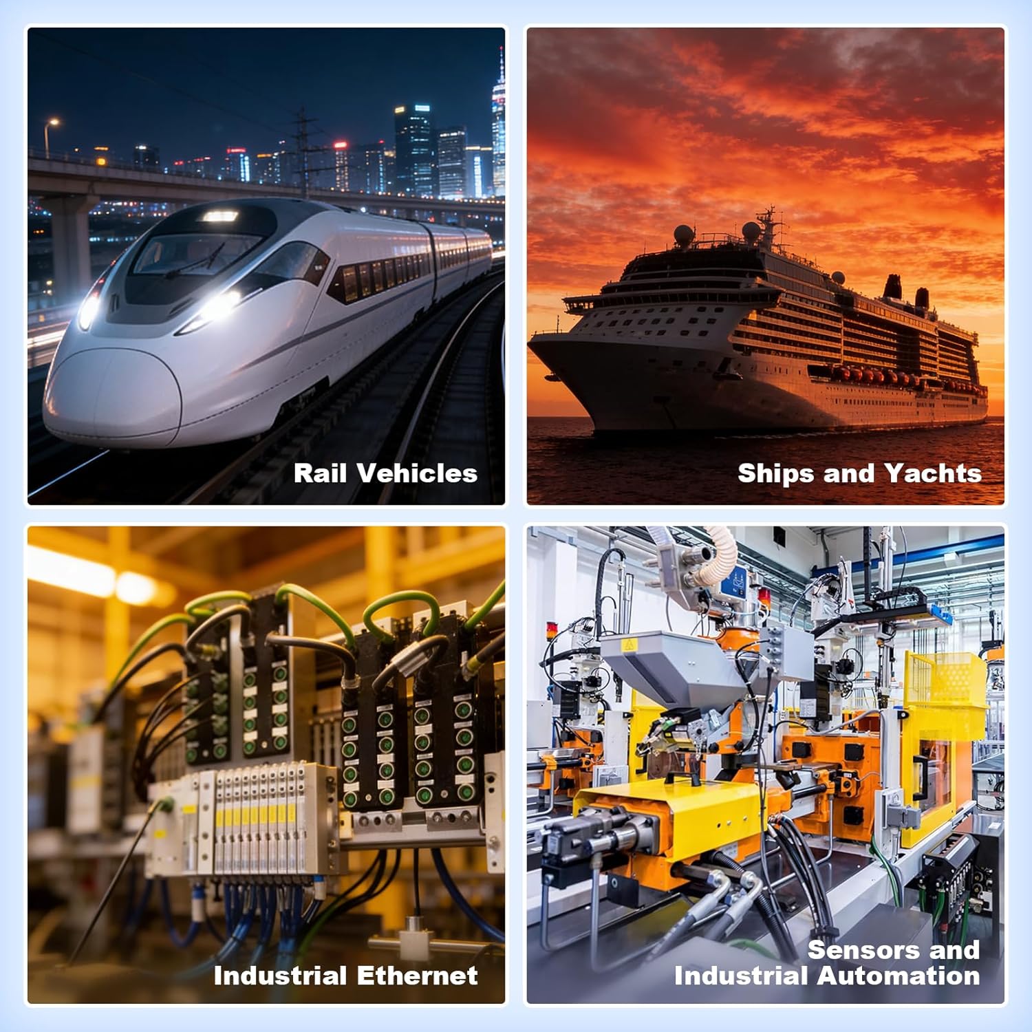 ZBLZGP ZBLZGP M12 4 Pin Male Female Actuator Sensor Signal Cable Elbow 10M 32.8FT - View 5 of 9