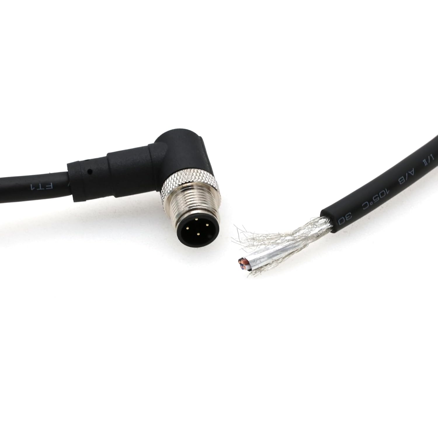 ZBLZGP ZBLZGP M12 4 Pin Male Female Actuator Sensor Signal Cable Elbow 10M 32.8FT - View 9 of 9