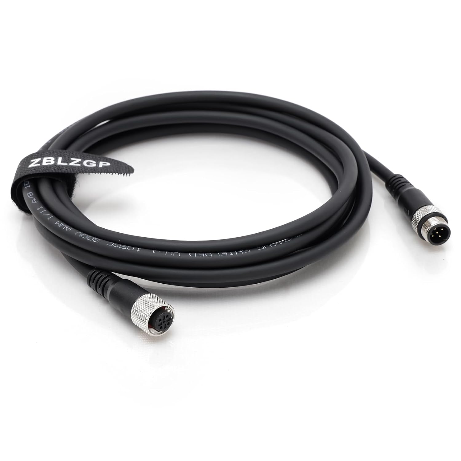 ZBLZGP ZBLZGP M12 5 Pin Sensor Connector Male to Female Actuator Signal Industrial Shielded Cable 2M 6.6FT for Reliable Connections - View 2 of 9