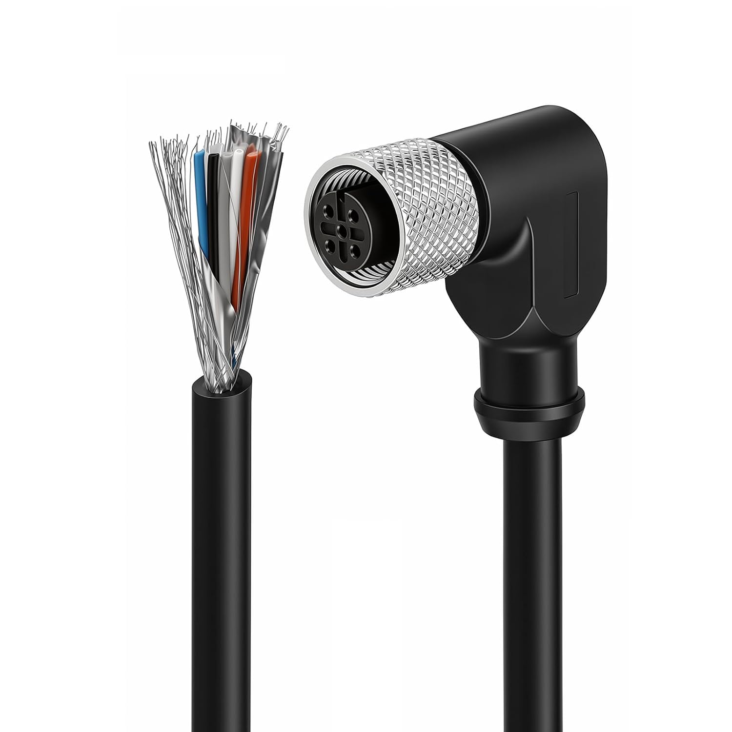 ZBLZGP ZBLZGP M12 5 Pin Sensor Connector Male to Female Actuator Signal Industrial Shielded Cable 2M 6.6FT for Reliable Connections - View 9 of 9