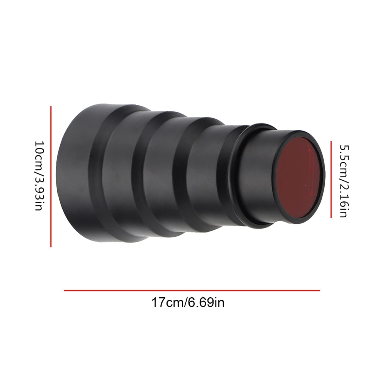 Cyrank Aluminium Alloy Conical Snoot Kit with Honeycomb Grid and 5 Color Filters for Bowens Mount Studio Strobe Photography Flash - View 2 of 9