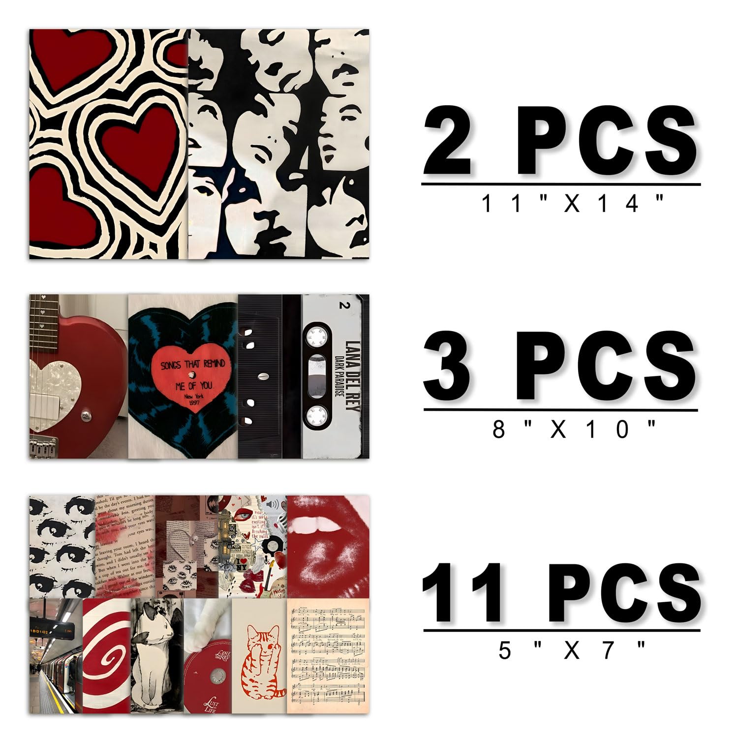 ANERZA ANERZA 16 PCS Downtown Girl Room Decor Y2K Wall Art Prints Coquette Posters Aesthetic Wall Collage Kit Vintage Dorm Gallery Home Decor - View 2 of 6