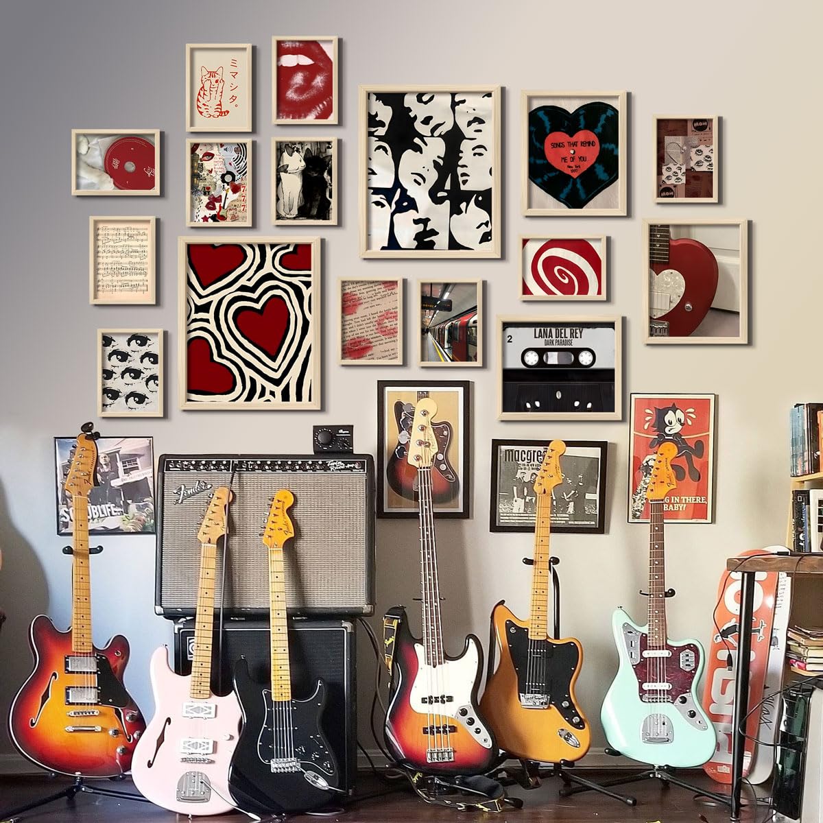 ANERZA ANERZA 16 PCS Downtown Girl Room Decor Y2K Wall Art Prints Coquette Posters Aesthetic Wall Collage Kit Vintage Dorm Gallery Home Decor - View 5 of 6