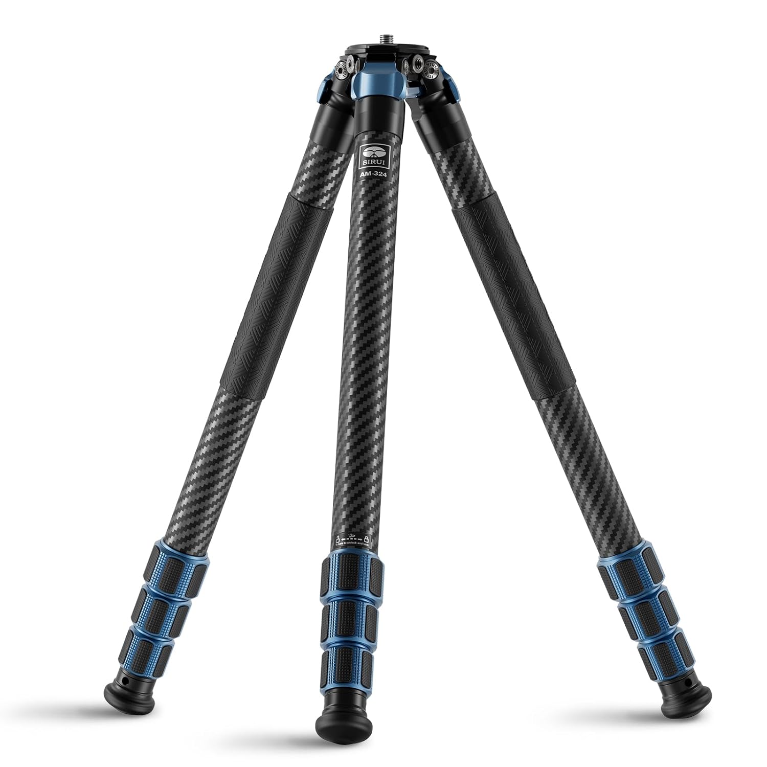 Sirui SIRUI AM-324 Professional Carbon Fiber Tripod 57 Inch for Mirrorless DSLR Cameras 4 Section Max Load 39.8lbs Ideal for Photographers